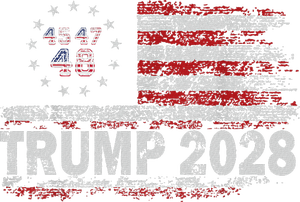 45 47 48 Donald Trump 2028 American Flag Election Vintage T-Shirt