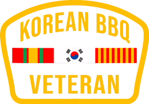 Korean Bbq Veteran Funny Food Lover Gym Cheat Day Military T-Shirt