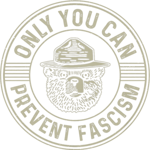 Only You Can Prevent Fascism Bear Activism Funny Political T-Shirt