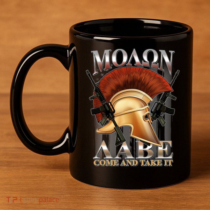 ΜΟΛΩΝ ΛΑΒΕ Come And Take It 11oz C Handle Ceramic Mug