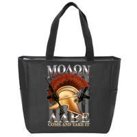 ΜΟΛΩΝ ΛΑΒΕ Come And Take It Zip Tote Bag