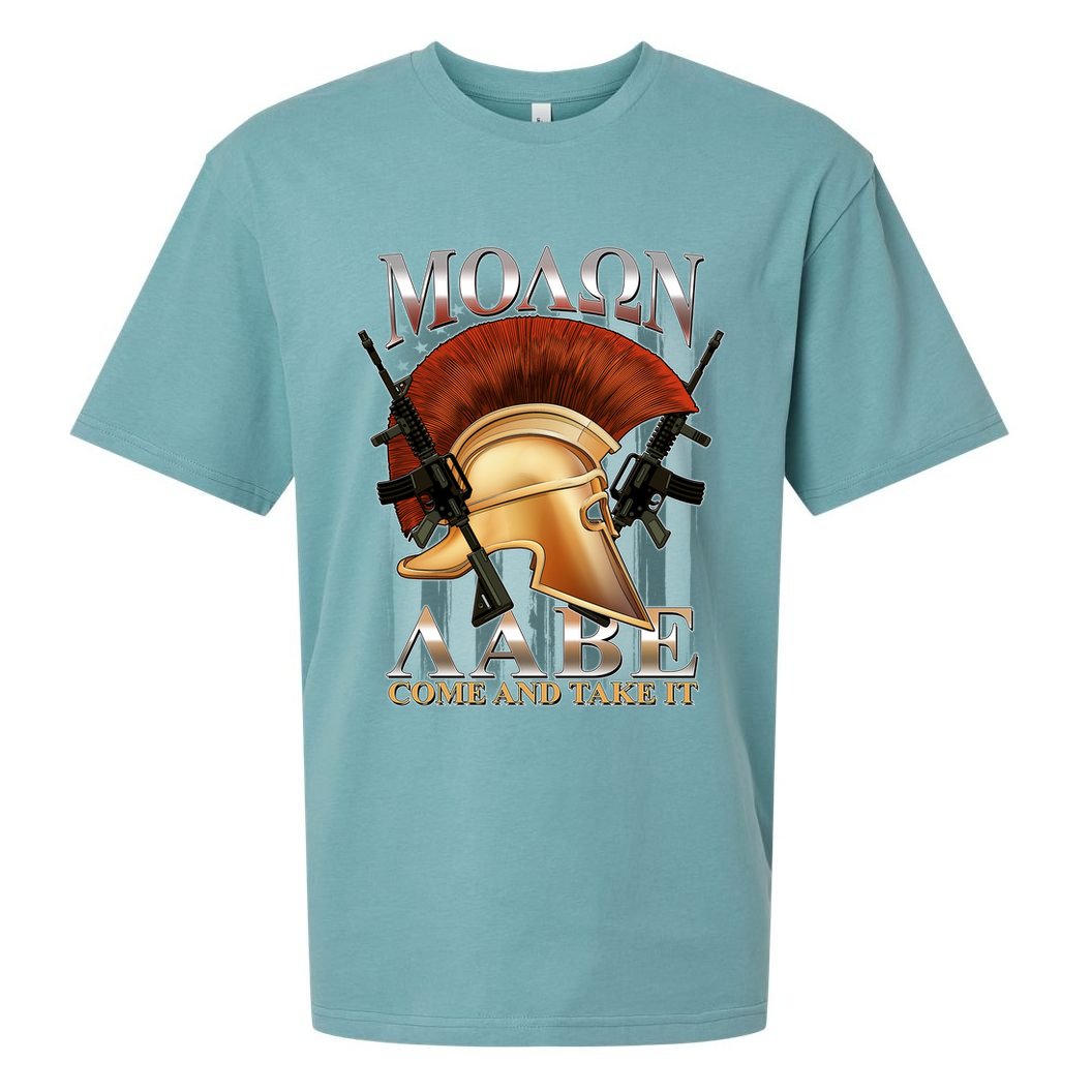 ΜΟΛΩΝ ΛΑΒΕ Come And Take It Sueded Cloud Jersey T-Shirt