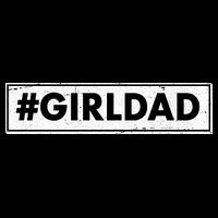 # Girl Dad Distressed Banner Long Sleeve Shirt