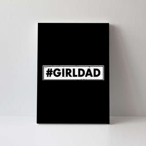 # Girl Dad Distressed Banner Canvas