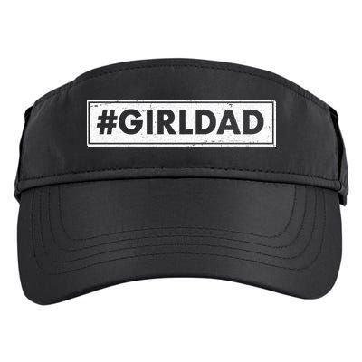 # Girl Dad Distressed Banner Adult Drive Performance Visor