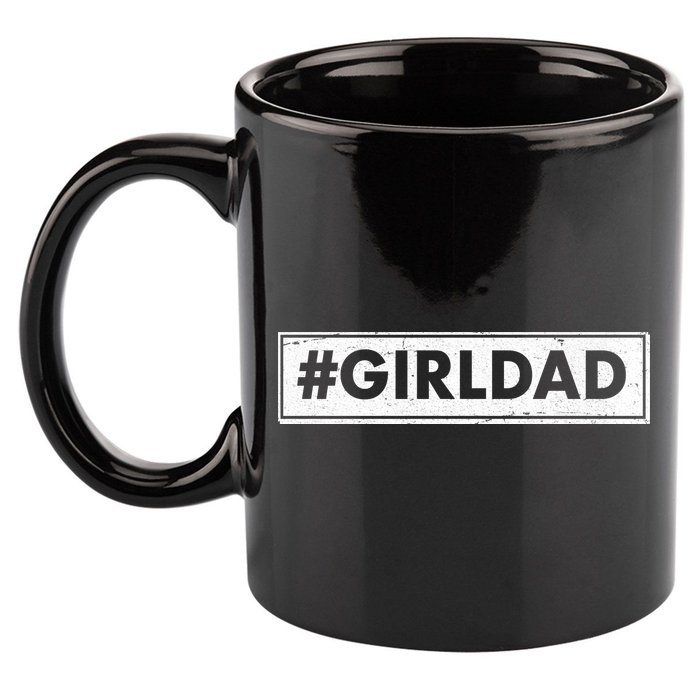 # Girl Dad Distressed Banner 11oz C Handle Ceramic Mug