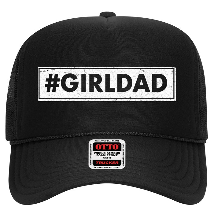 # Girl Dad Distressed Banner Trucker Hat