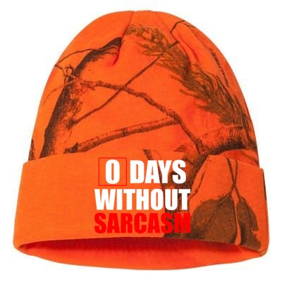 0 Days Without Sarcasm Kati Licensed 12" Camo Beanie