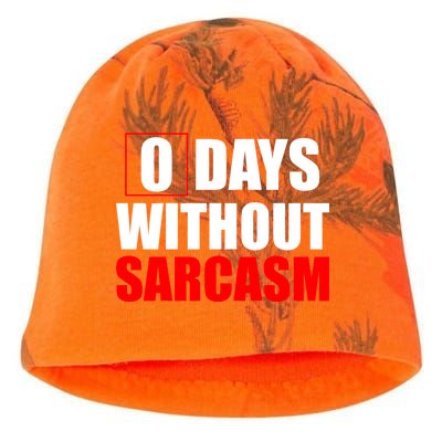 0 Days Without Sarcasm Kati - Camo Knit Beanie