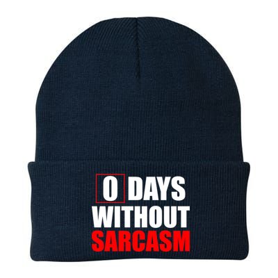 0 Days Without Sarcasm Knit Cap Winter Beanie