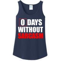 0 Days Without Sarcasm Ladies Essential Tank