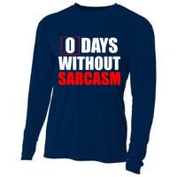 0 Days Without Sarcasm Cooling Performance Long Sleeve Crew
