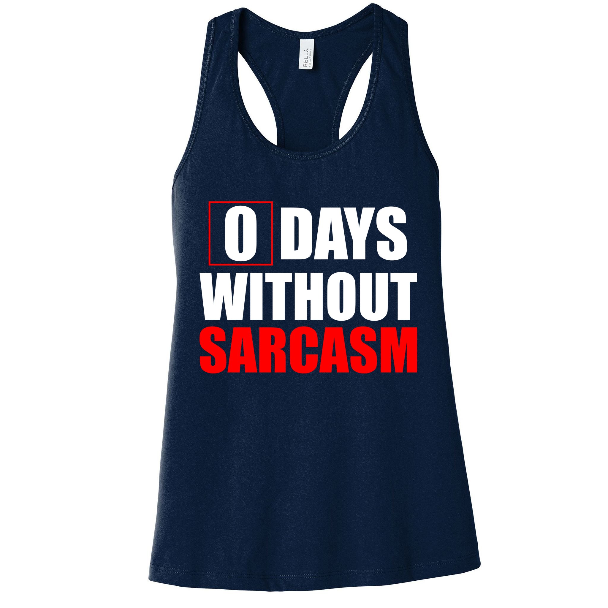 0 Days Without Sarcasm Womens Tank Top