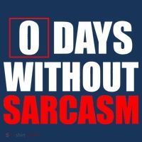 0 Days Without Sarcasm Pom Pom 12in Knit Beanie