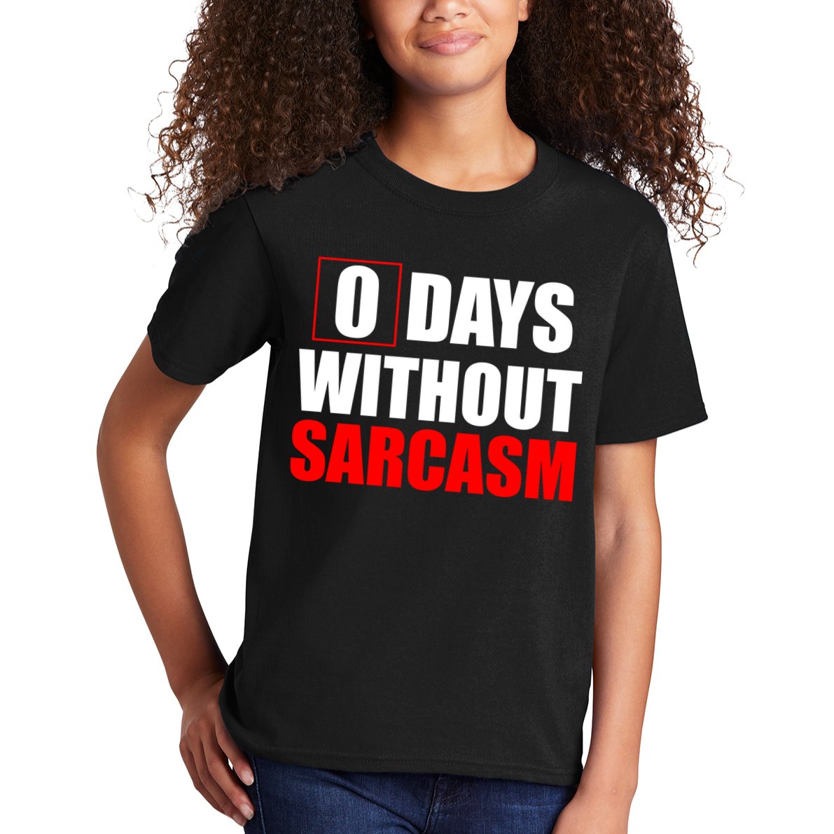 0 Days Without Sarcasm Kids T-Shirt