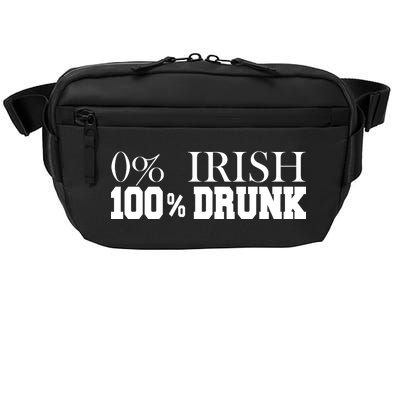 0% Irish 100% Drunk St. Patrick's Day Crossbody Pack