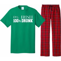 0% Irish 100% Drunk St. Patrick's Day Pajama Set