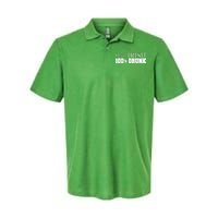 0% Irish 100% Drunk St. Patrick's Day Softstyle Adult Sport Polo