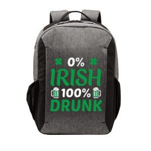 0 Irish 100 Percent Drunk Funny St Pattys Day Vector Backpack