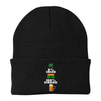 0 Percent Irish 100 Percent Drunk Irish Hipster Beanie