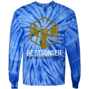 0000Be 0stronger0 Than Your Stron0gest Excuse (Wor0kout) Cool0 Gift0000000000000 Tie-Dye Long Sleeve Shirt