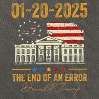 01 20 2025 The End Of An Error President Inauguration 47th Cotton Canvas Backpack