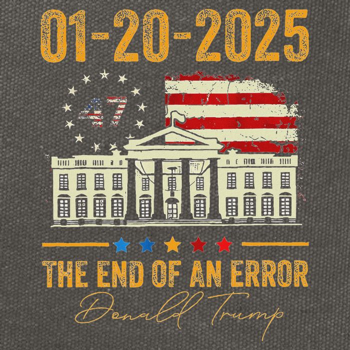 01 20 2025 The End Of An Error President Inauguration 47th Cotton Canvas Backpack