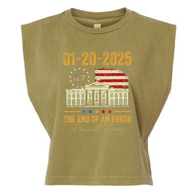 01 20 2025 The End Of An Error President Inauguration 47th Garment-Dyed Women's Muscle Tee