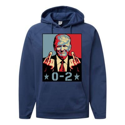 0 2 Funny Trump 2024 Performance Fleece Hoodie