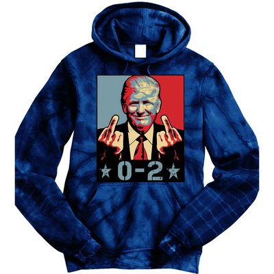 0 2 Funny Trump 2024 Tie Dye Hoodie