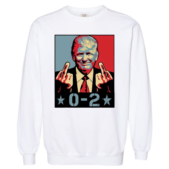 0 2 Funny Trump 2024 Garment-Dyed Sweatshirt