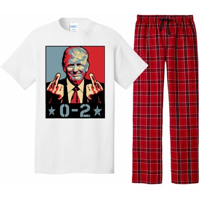 0 2 Funny Trump 2024 Pajama Set