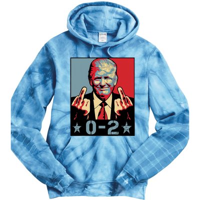 0 2 Funny Trump 2024 Tie Dye Hoodie