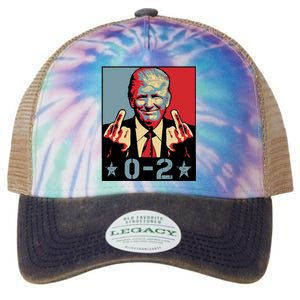 0 2 Funny Trump 2024 Legacy Tie Dye Trucker Hat