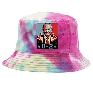 0 2 Funny Trump 2024 Tie-Dyed Bucket Hat