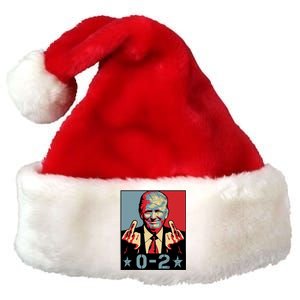 0 2 Funny Trump 2024 Premium Christmas Santa Hat