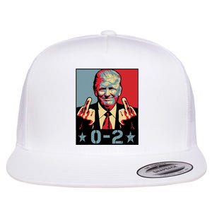 0 2 Funny Trump 2024 Flat Bill Trucker Hat