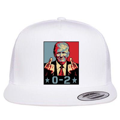 0 2 Funny Trump 2024 Flat Bill Trucker Hat