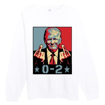 0 2 Funny Trump 2024 Premium Crewneck Sweatshirt