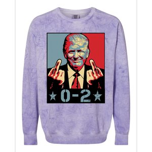 0 2 Funny Trump 2024 Colorblast Crewneck Sweatshirt