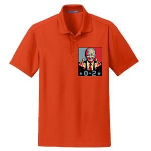 0 2 Funny Trump 2024 Dry Zone Grid Polo