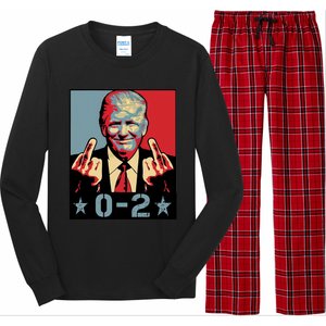 0 2 Funny Trump 2024 Long Sleeve Pajama Set