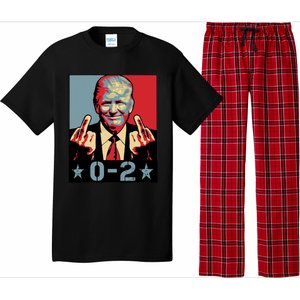 0 2 Funny Trump 2024 Pajama Set