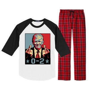 0 2 Funny Trump 2024 Raglan Sleeve Pajama Set