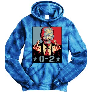 0 2 Funny Trump 2024 Tie Dye Hoodie