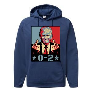 0 2 Funny Trump 2024 Performance Fleece Hoodie