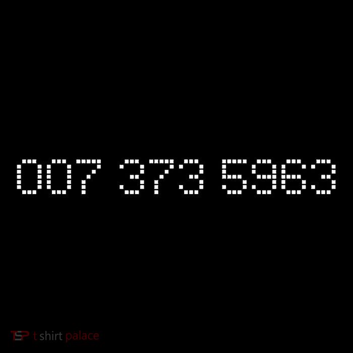007 373 5963 Famous 90s Video Game Codes Tall T-Shirt