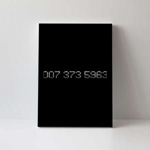 007 373 5963 Famous 90s Video Game Codes Canvas