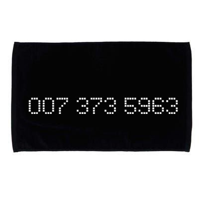 007 373 5963 Famous 90s Video Game Codes Microfiber Hand Towel