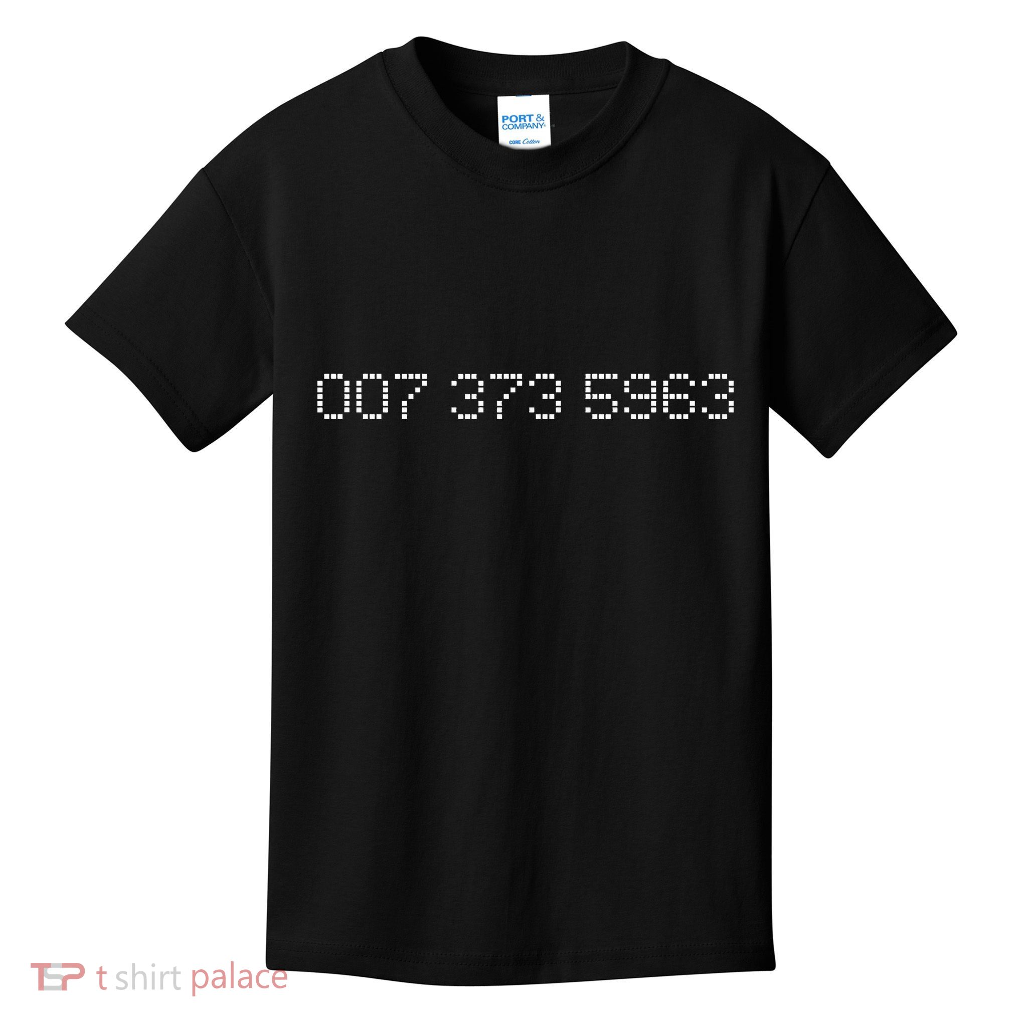 007 373 5963 Famous 90s Video Game Codes Kids T-Shirt